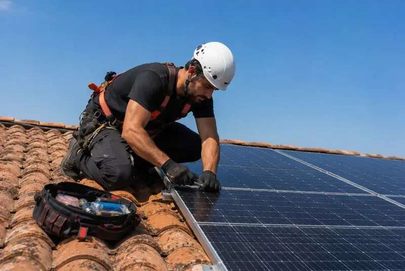Maintenance et monitoring de panneaux solaires à Amplepuis